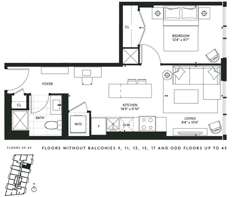 450 Front Street West Studio-3 Beds Apartment for Rent - Photo Gallery 43